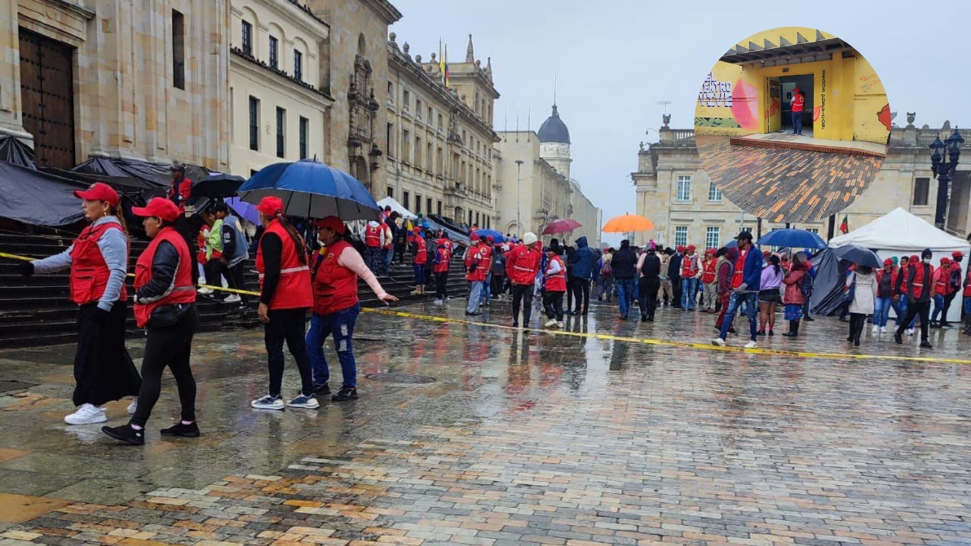 Hace más de una semana indígenas del Guaviare están en la Plaza de Bolívar pidiendo ser escuchados (Tomado: IDIPRON)
