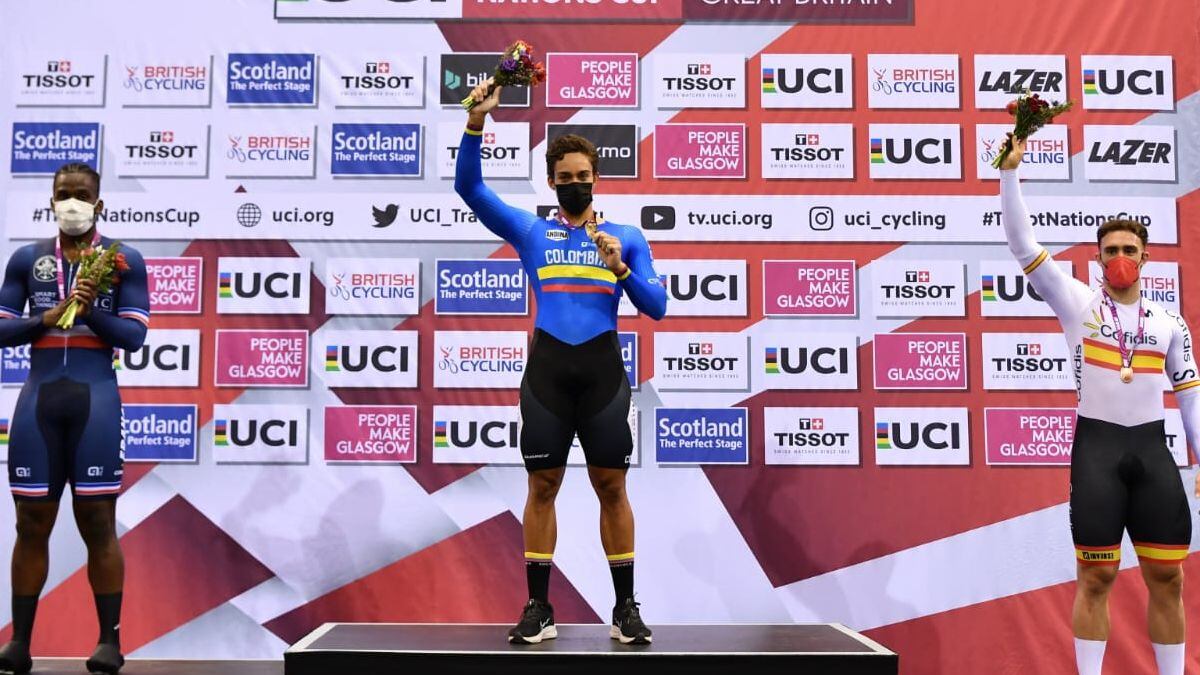 Primer oro para Colombia en la Copa de las Naciones de ciclismo de pista