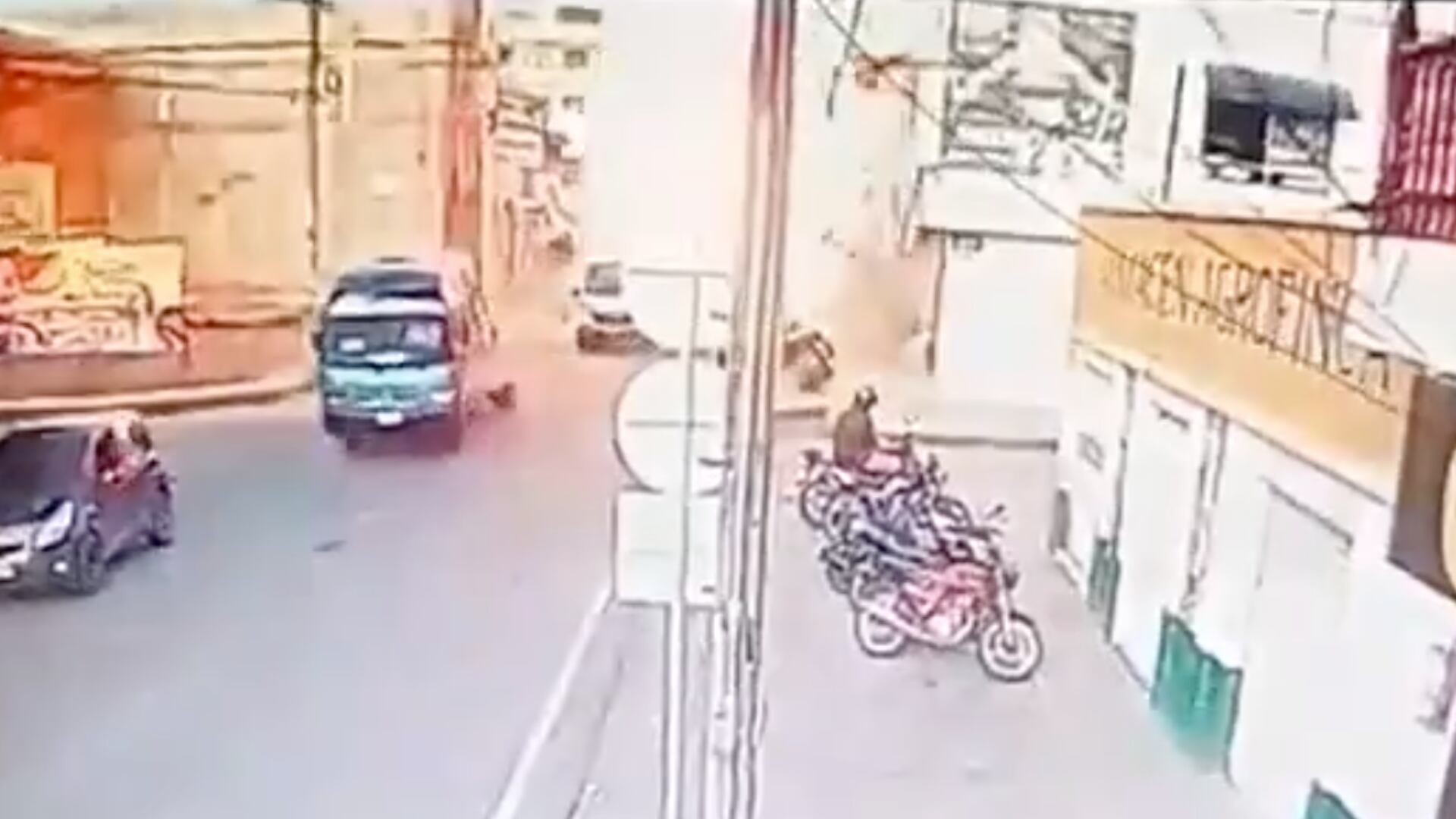 Revelan vídeo del momento en que explota la moto bomba en Jamundí