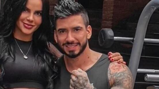 Stephanie Villadiego, del Desafío The Box, junto a la expareja que la agredió.