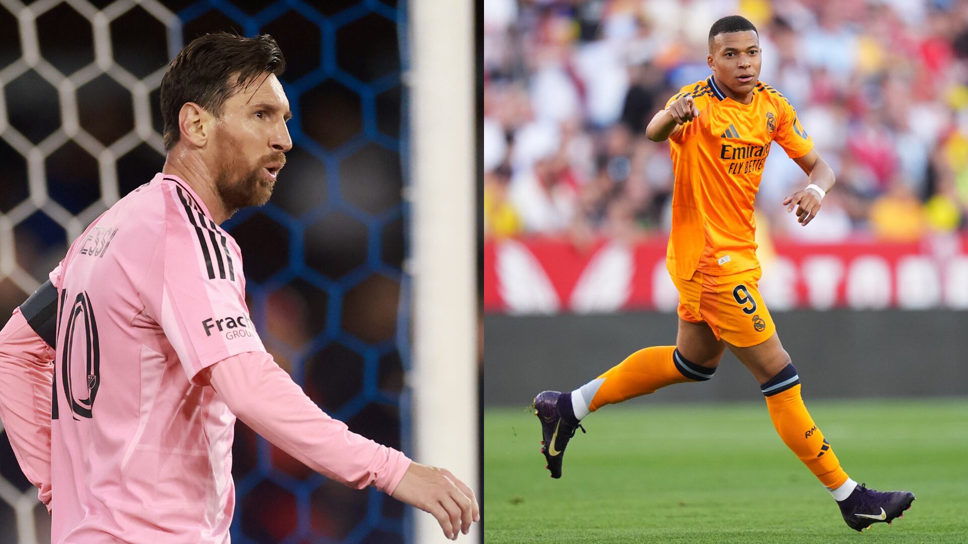 Mbappé y Messi - Fotos: Getty