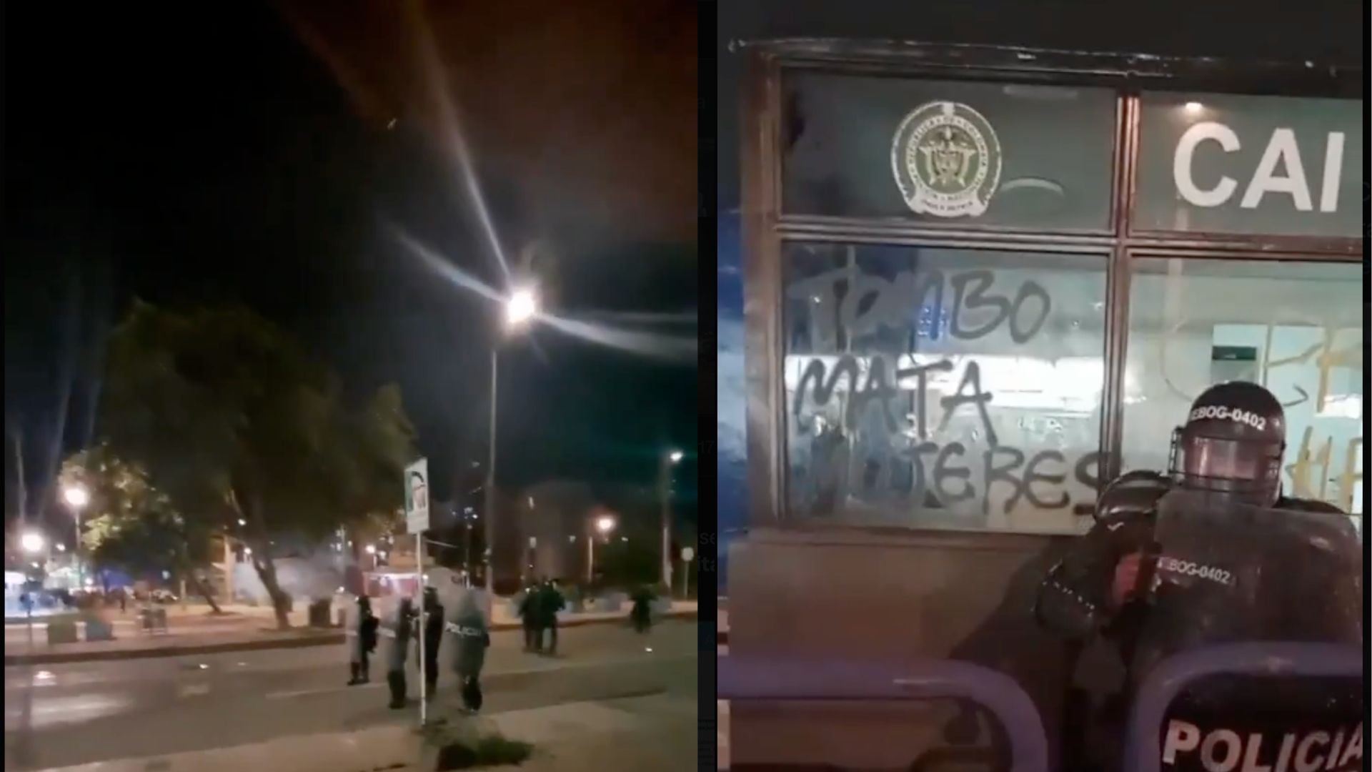 Protestas CAI gaitana (Tomado: X DoomoEditorial)