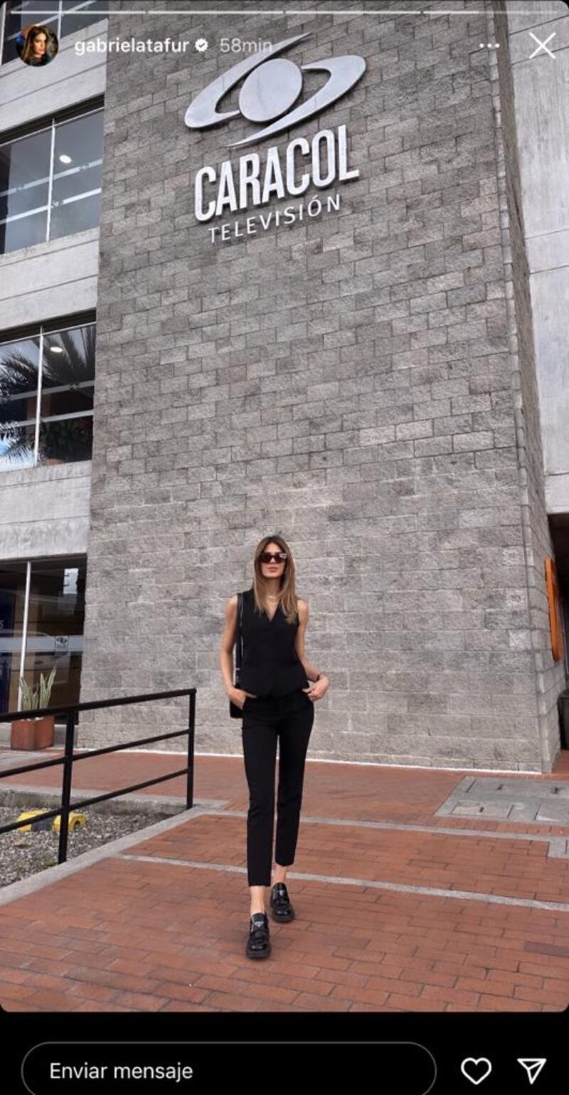 Gabriela Tafur regresó a Caracol televisión