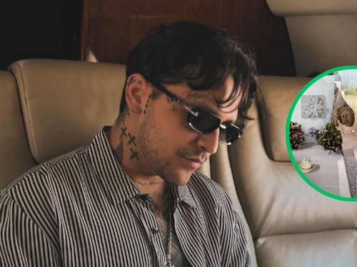 ¿A Nodal le pesa la culpa? El cantante sube historia “pidiendo perdón” en la tumba de los abuelos de Ángela Aguilar