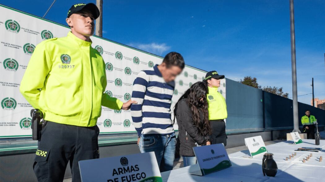 Policía capturó en Bogotá a cinco delincuentes pertenecientes a 'Los Paisas'.