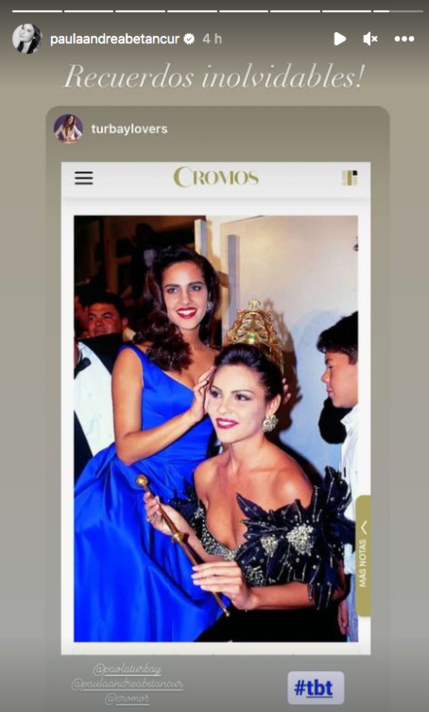 Paula Andrea Betancur recordó sus mejores momentos como Señorita