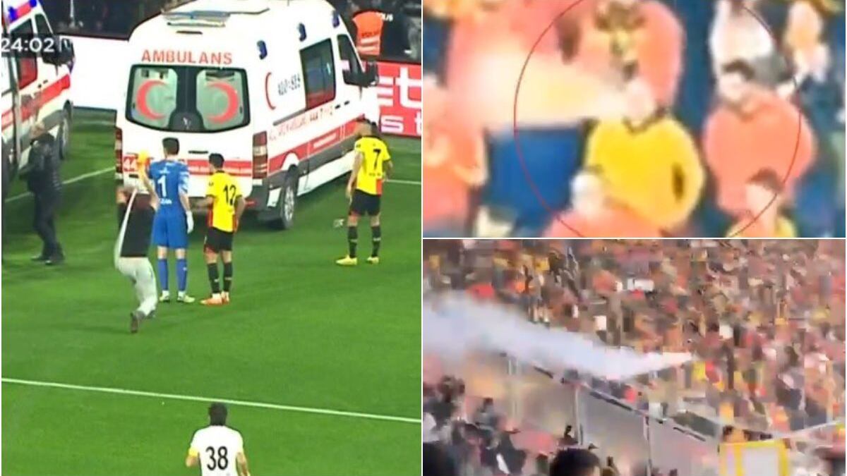 Impactante agresión con una bengala le desfiguró el rostro a un aficionado