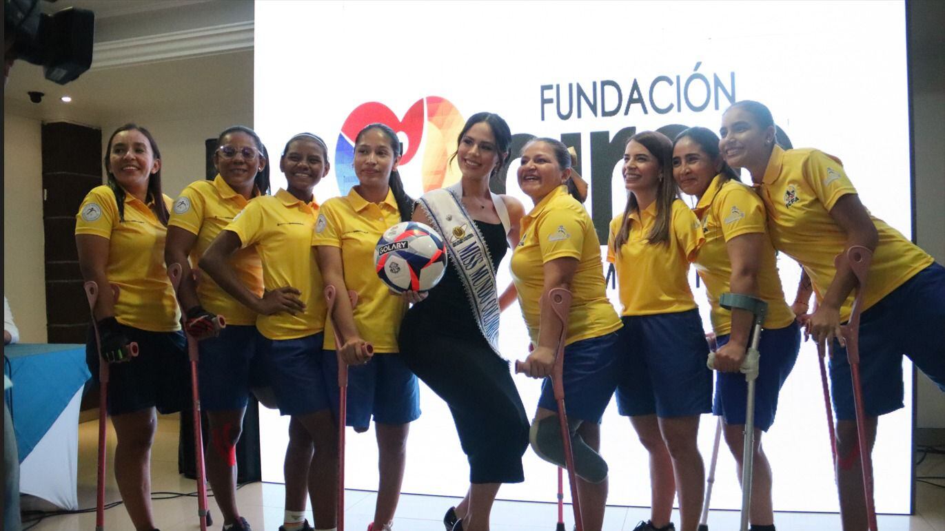 Selección Colombia del primer Mundial Femenino de Fútbol de amputados en Barranquilla