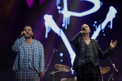 Bersuit Vergarabat, de Argentina, durante su presentación en Rock al Parque 2022 en Bogotá.