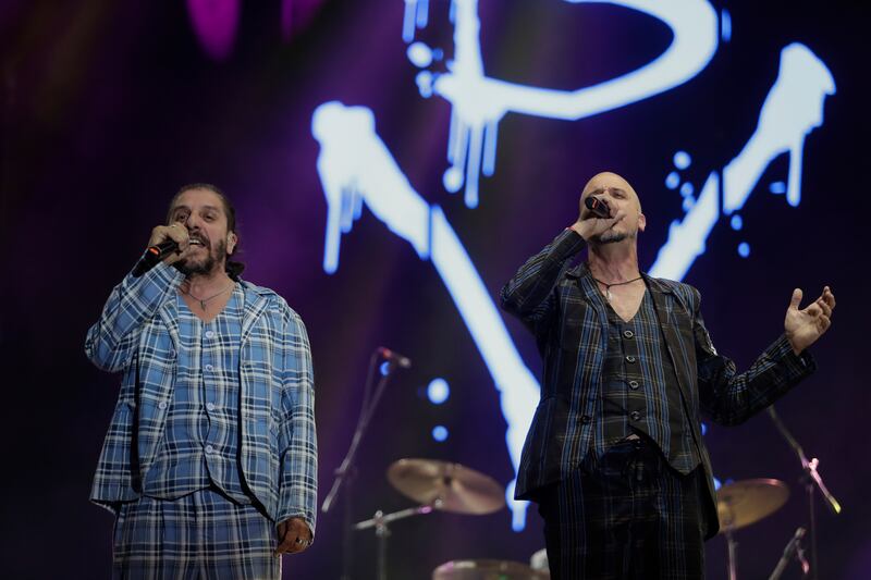 Bersuit Vergarabat, de Argentina, durante su presentación en Rock al Parque 2022 en Bogotá.