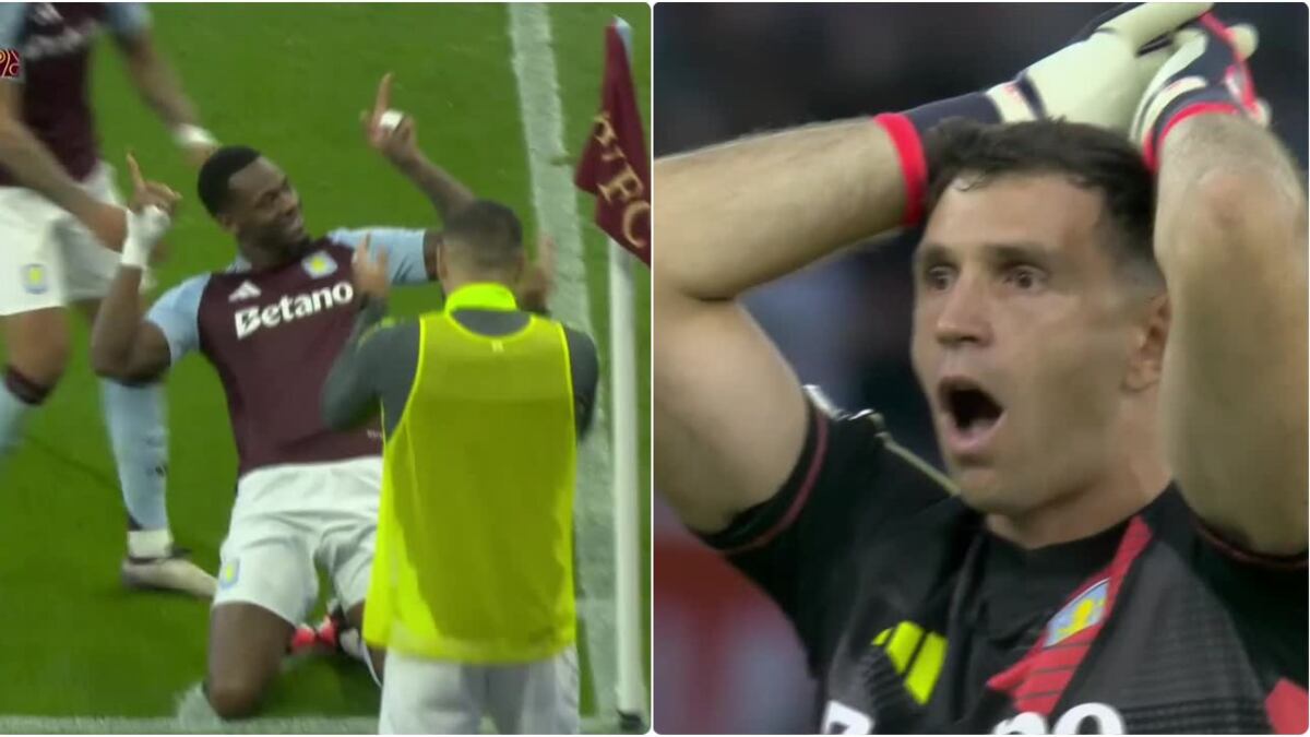 El Dibu Martínez quedó boquiabierto con el terrible golazo de Jhon Jader Durán