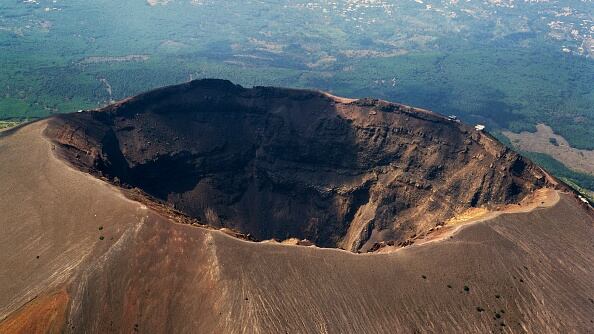 Volcán Vesubio en Italia