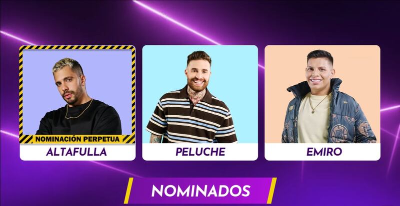 Altafulla, Mateo y Emiro son los nominados de 'La casa de los famosos Colombia 2'