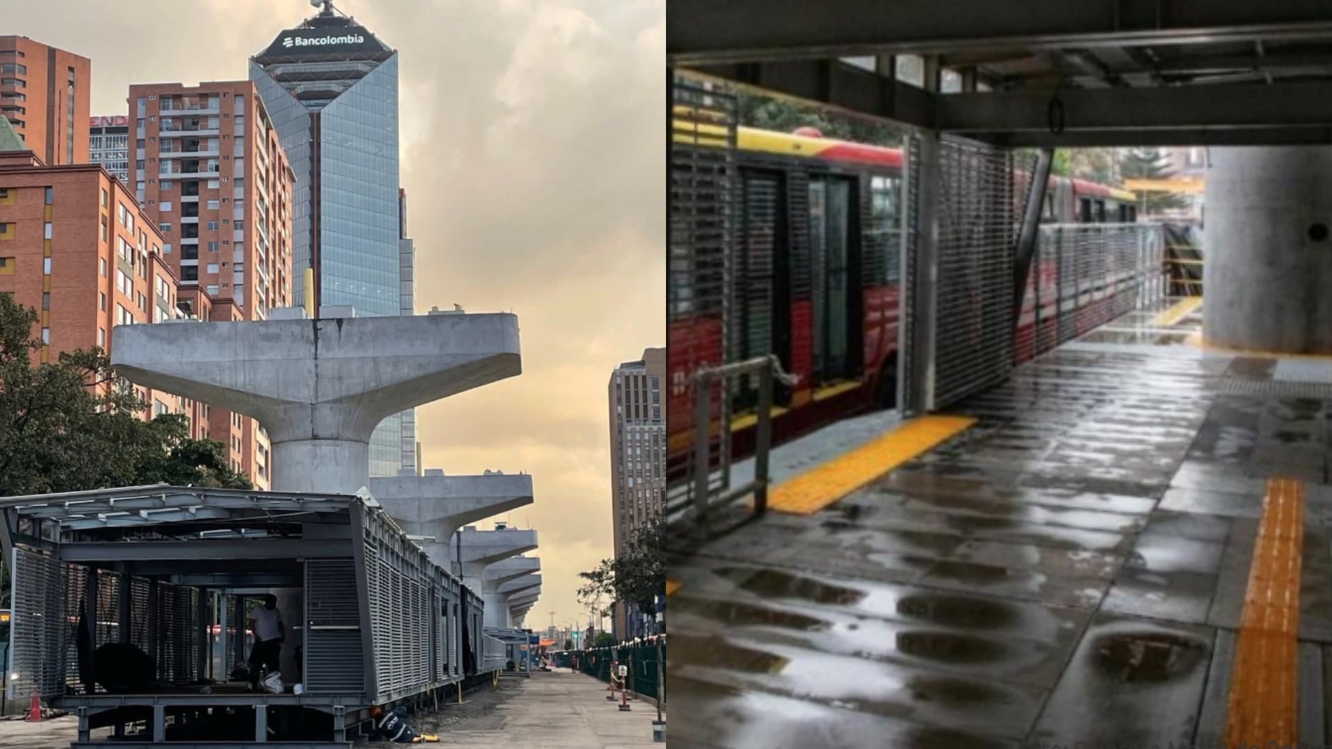 Estación temporal de TransMilenio calle 34.