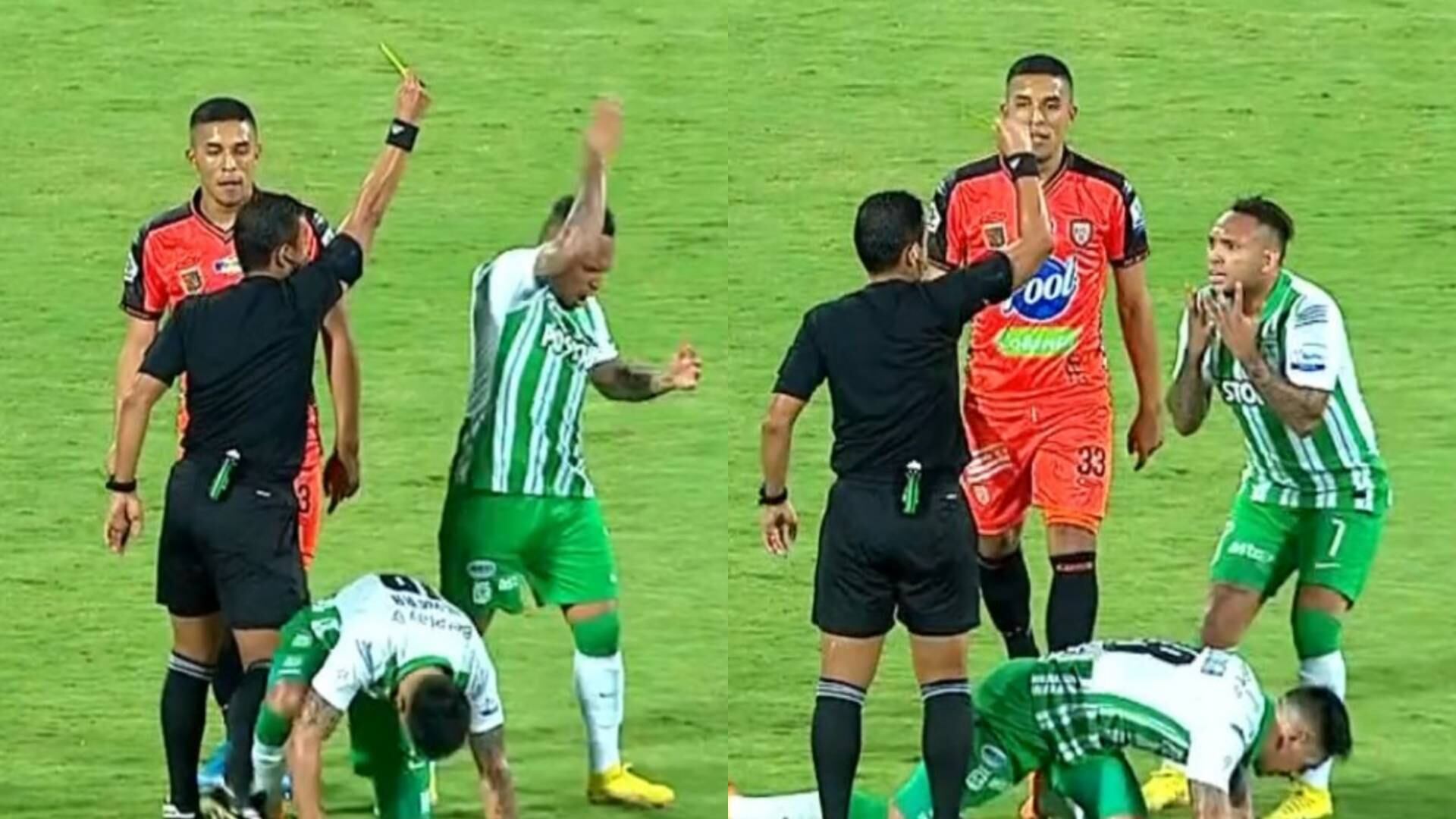 Expulsión de Jarlan Barrera en Nacional vs. Envigado