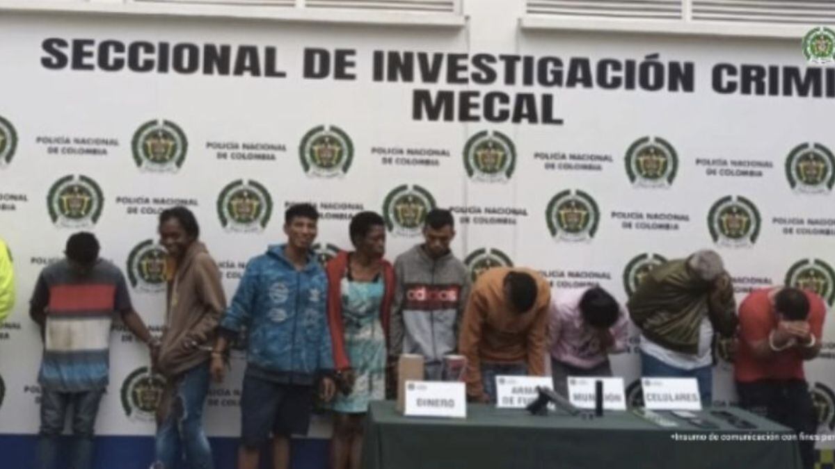 En un operativo lograron capturar a nueve integrantes de una organización criminal que es responsable de cinco asesinatos y dos desapariciones forzadas.