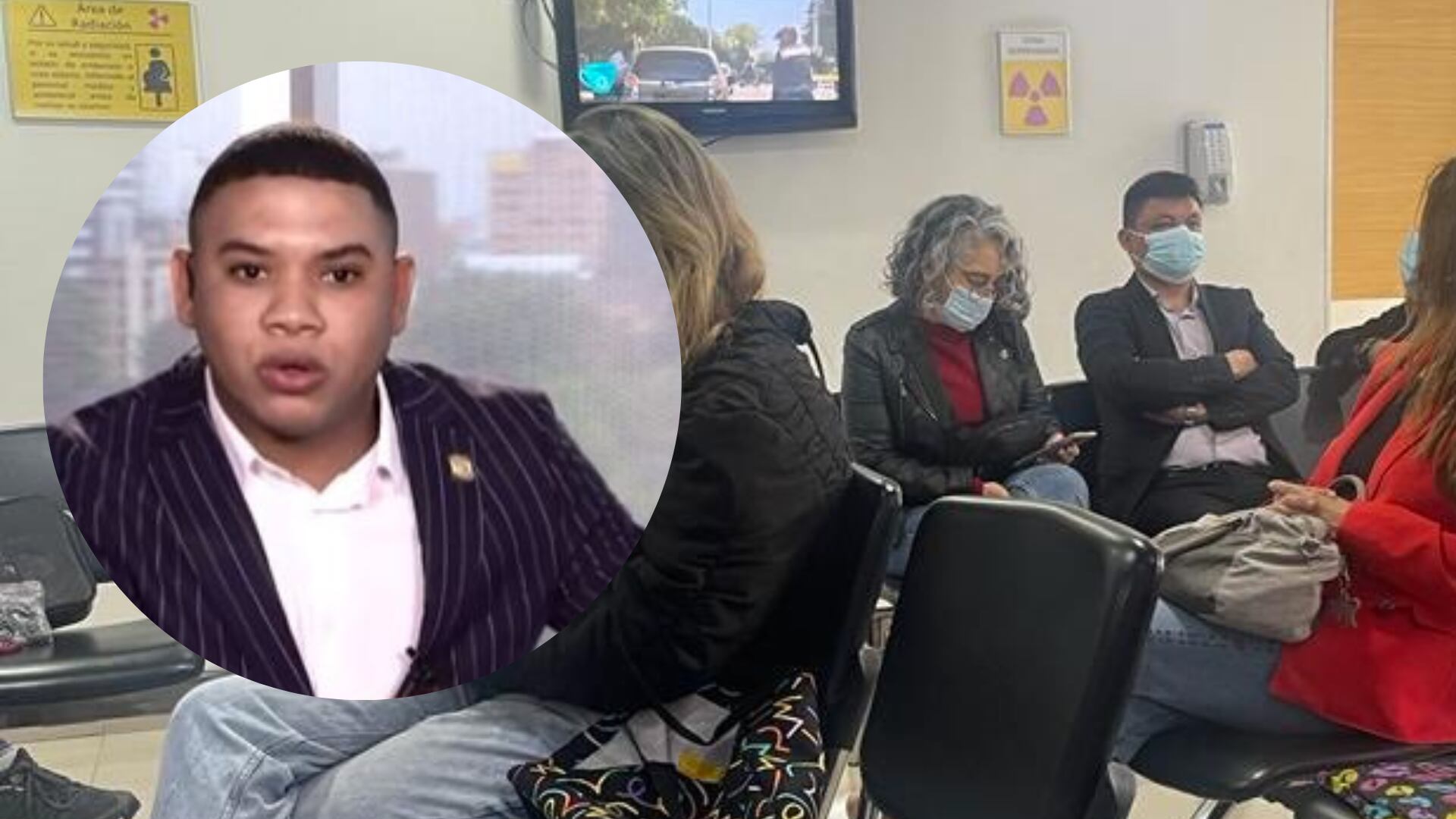 María José Pizarro en una aparente cita médica en la clínica El Country