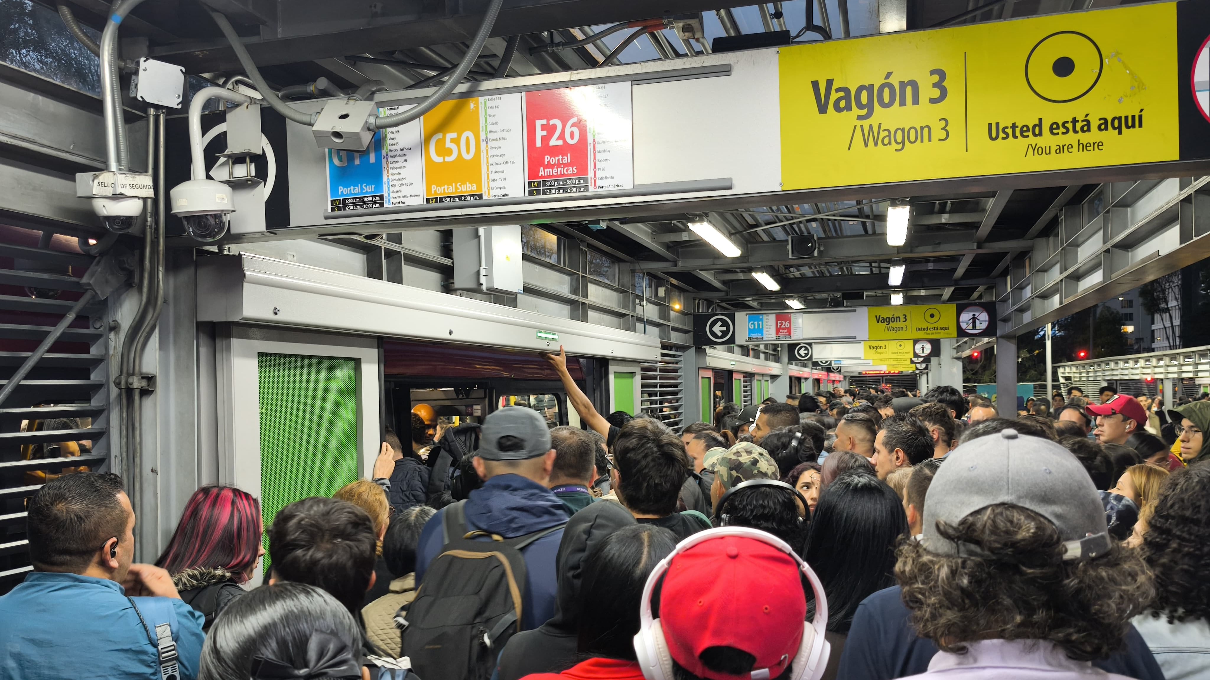 Estaciones de TransMilenio cerradas en estos momentos