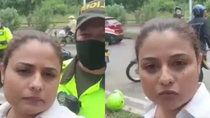Policía puso en ridículo a mujer infractora
