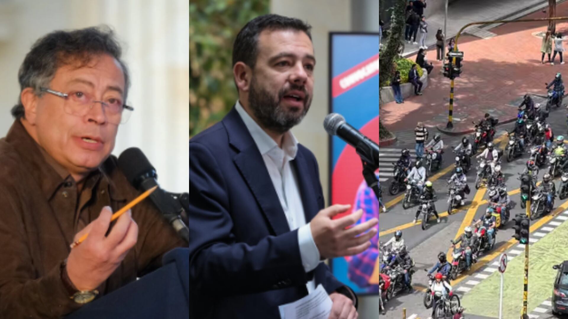 Petro rechaza la medida de Carlos Fernando Galán a los moteros.