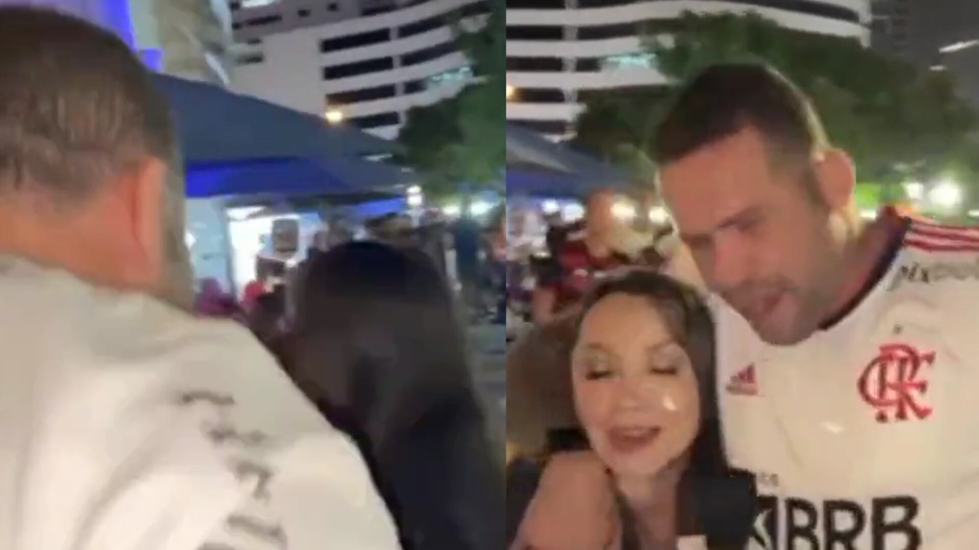 Hincha del Flamengo acosa a periodista