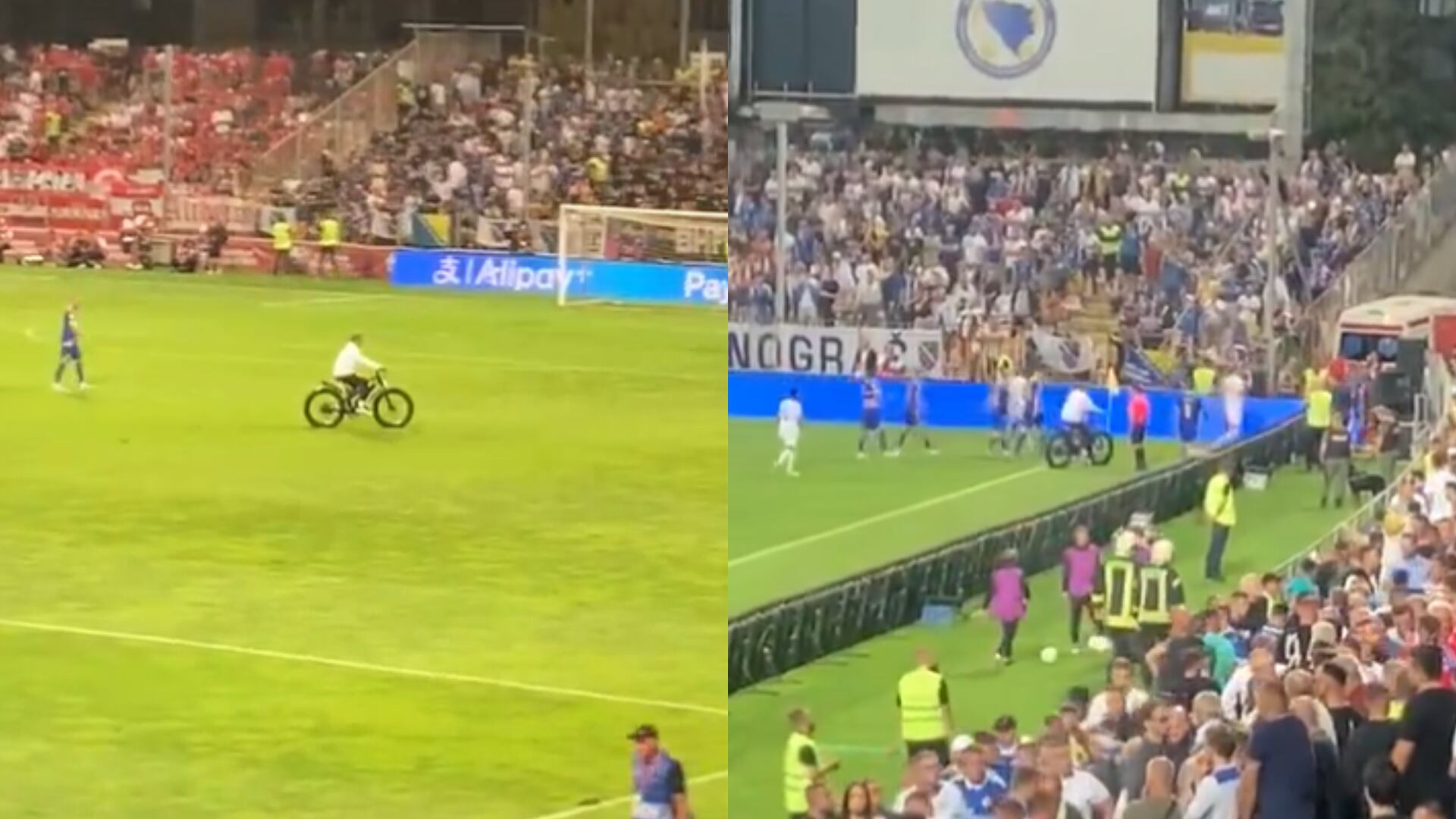 Entrenador de Austria dirigiendo en bicicleta - Fotos: Redes sociales