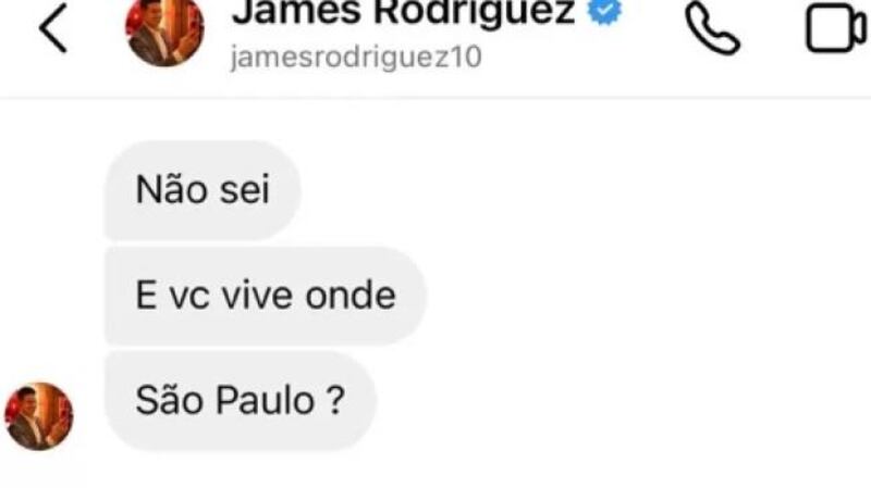 James Rodríguez: le filtraron chat buscando a una influencer brasileña vinculada a Neymar