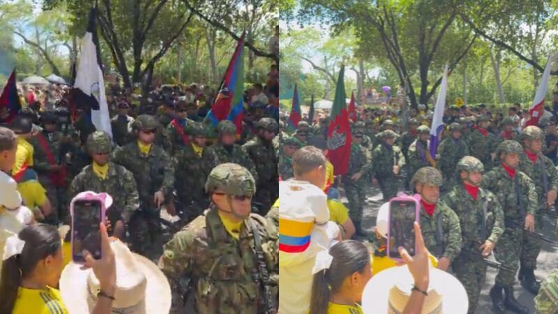 En medio del desfile militar del 20 de julio en Cúcuta retumbaron gritos de “Fuera Petro”