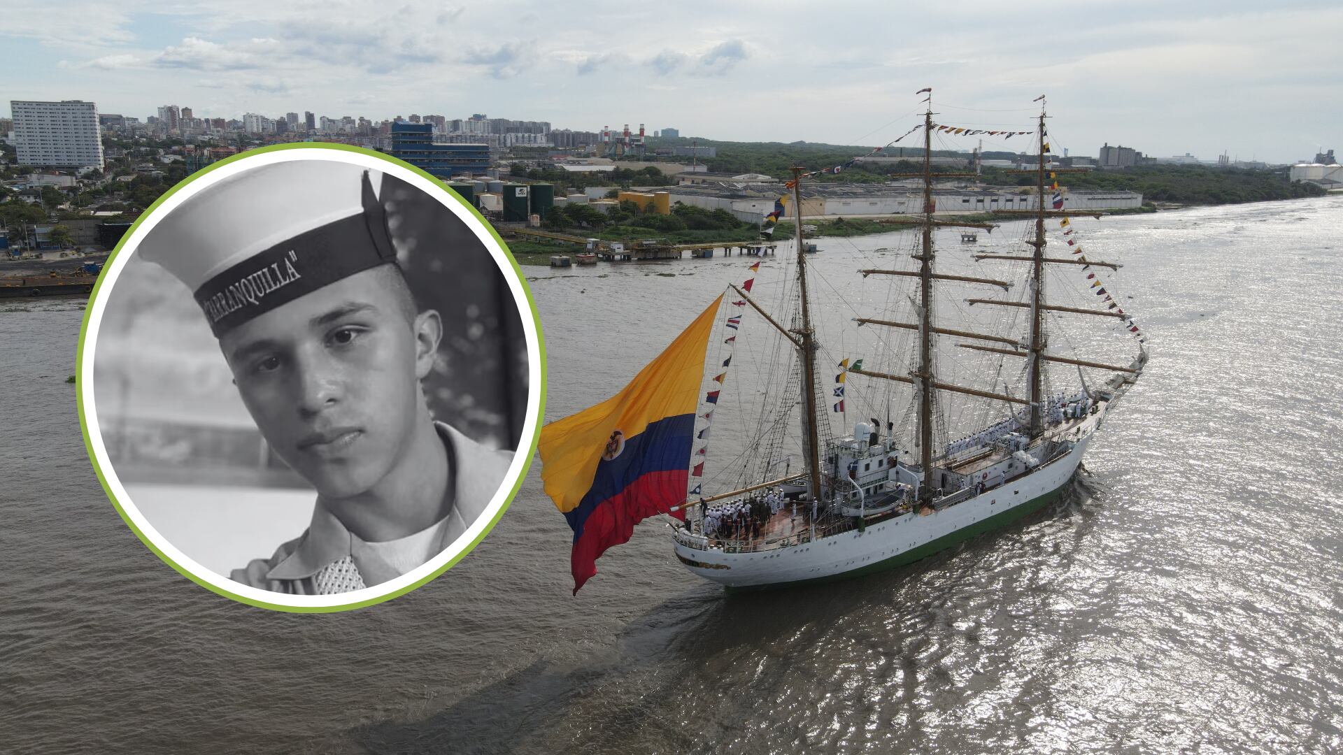 El grumete que cayó del buque Gloria al río Magdalena fue encontrado sin vida