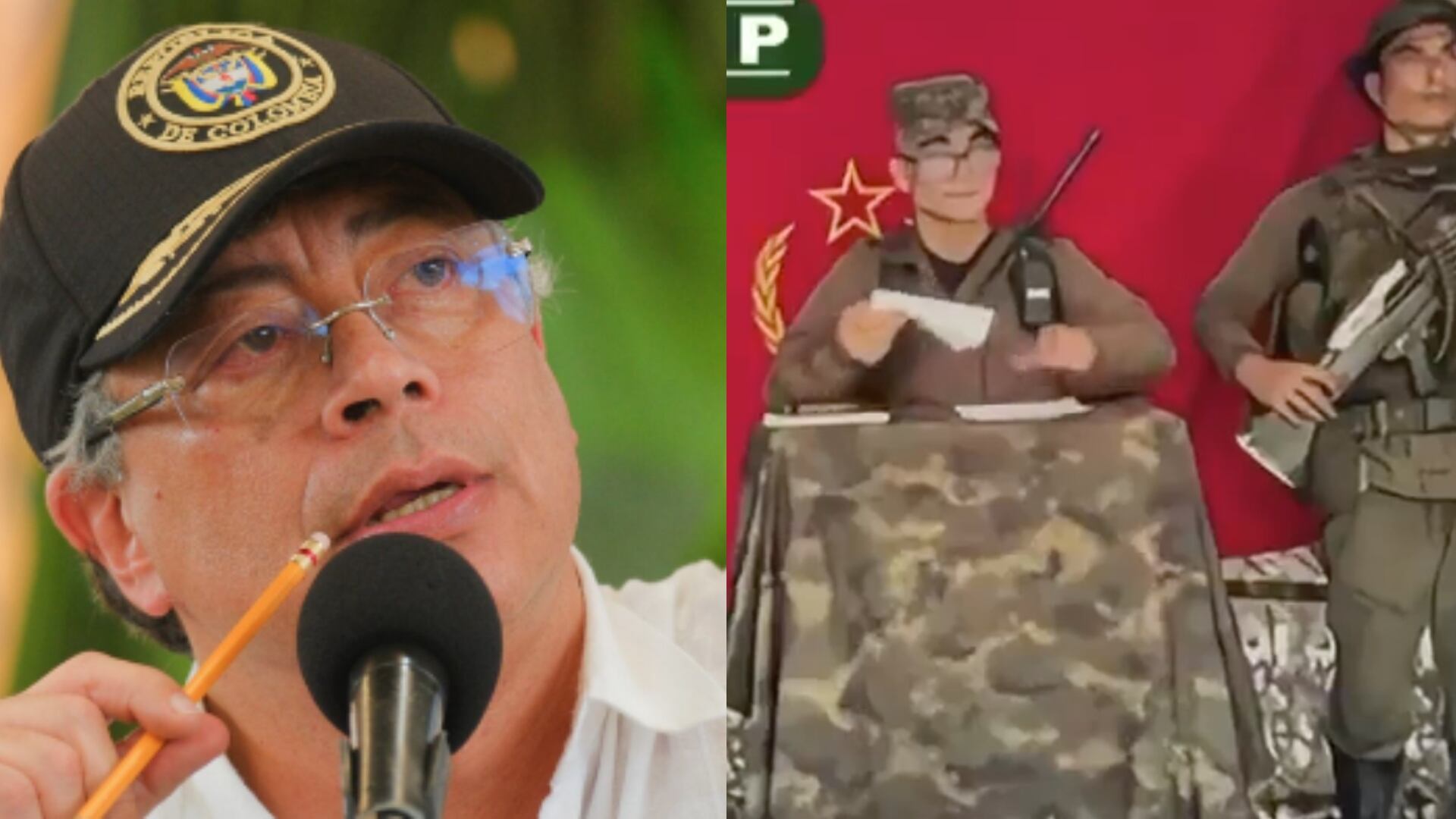 El presidente Gustavo Petro se refirió a la reaparición de 'Iván Mordisco' en un video.