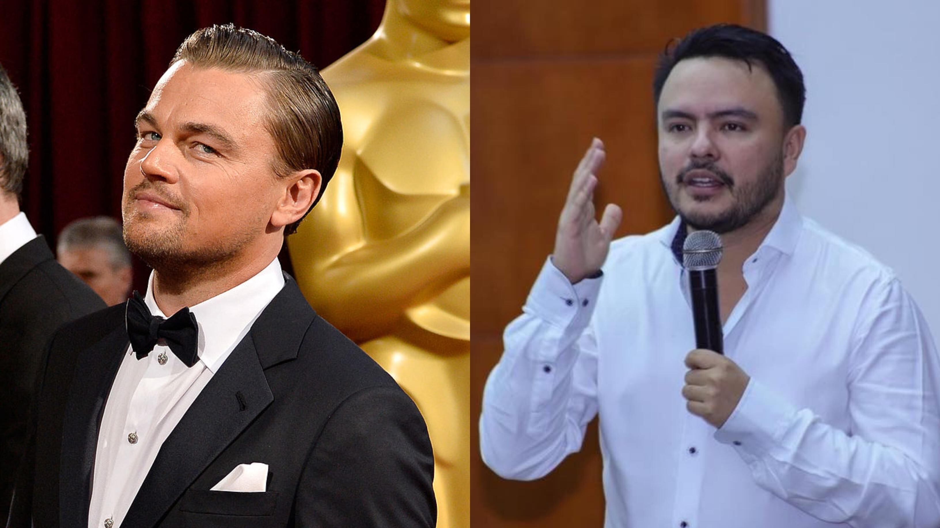 Confundieron al alcalde de Villavicencio Felipe Harman con Leonardo DiCaprio.