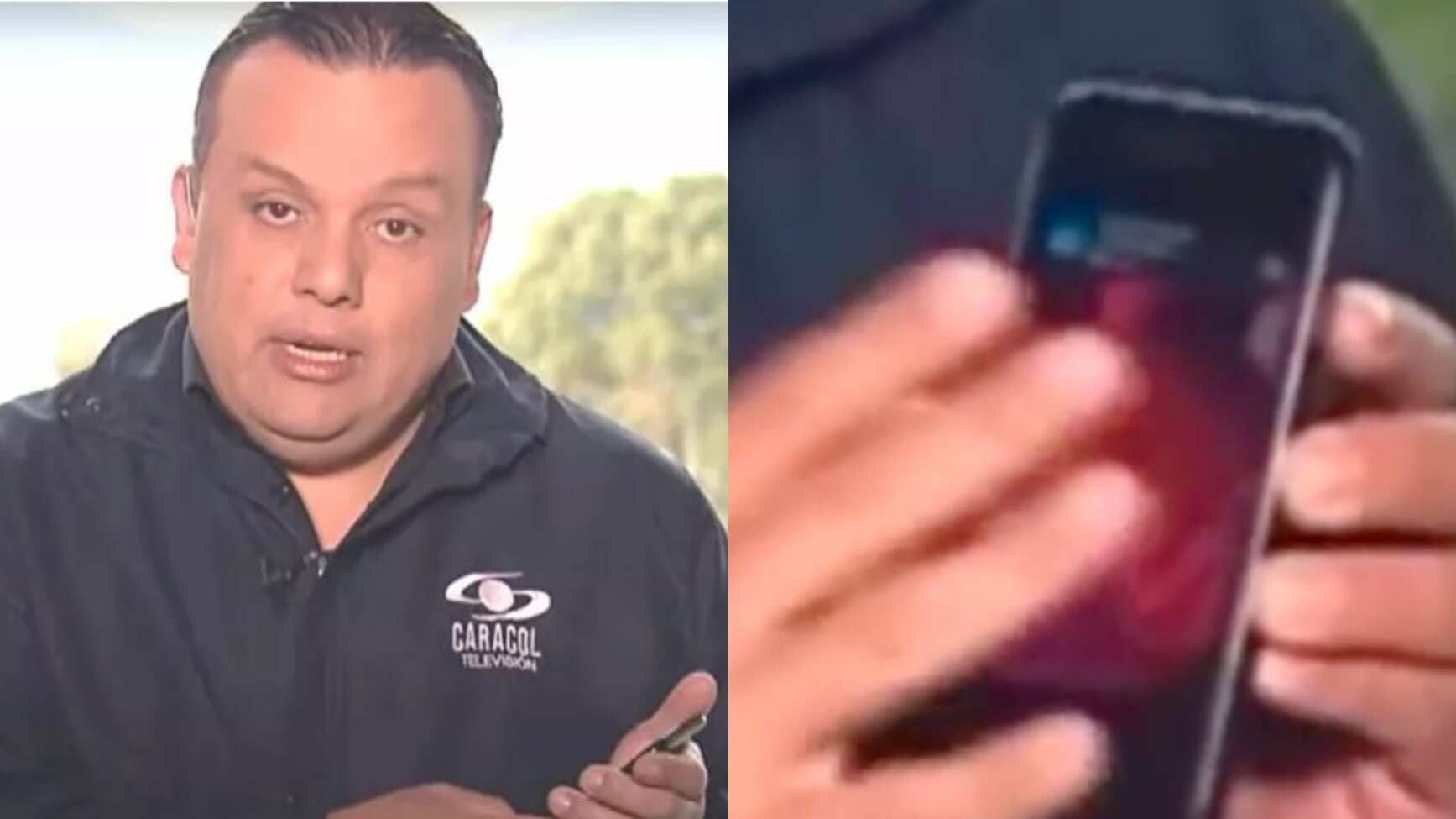 Edward Porras explica lo sucedido con la polémica de la foto que apareció en su celular en pleno noticiero