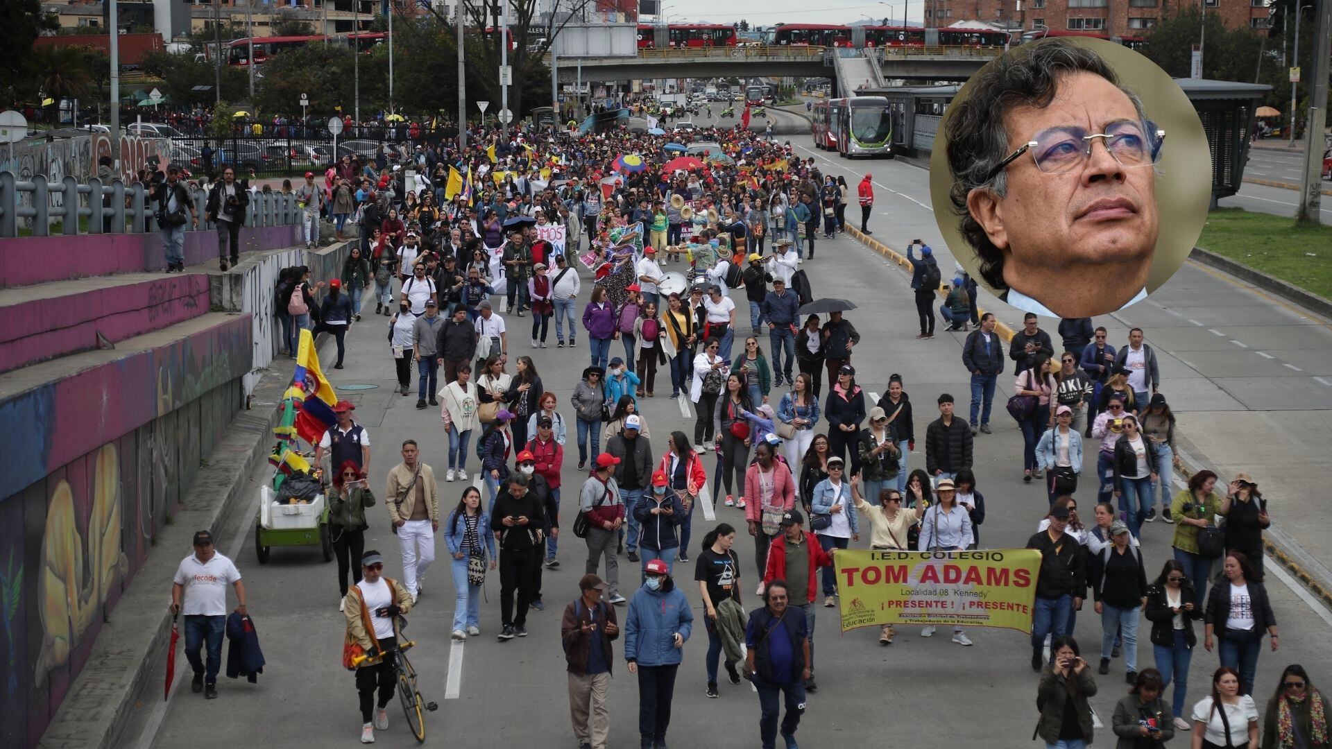 Tras el hundimiento de la Consulta Popular Petro insinuó un paro nacional (Redes Sociales)