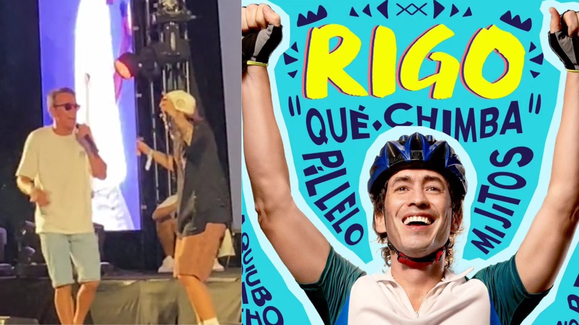 Rigoberto Urán se subió a tarima a cantar la canción de su novela