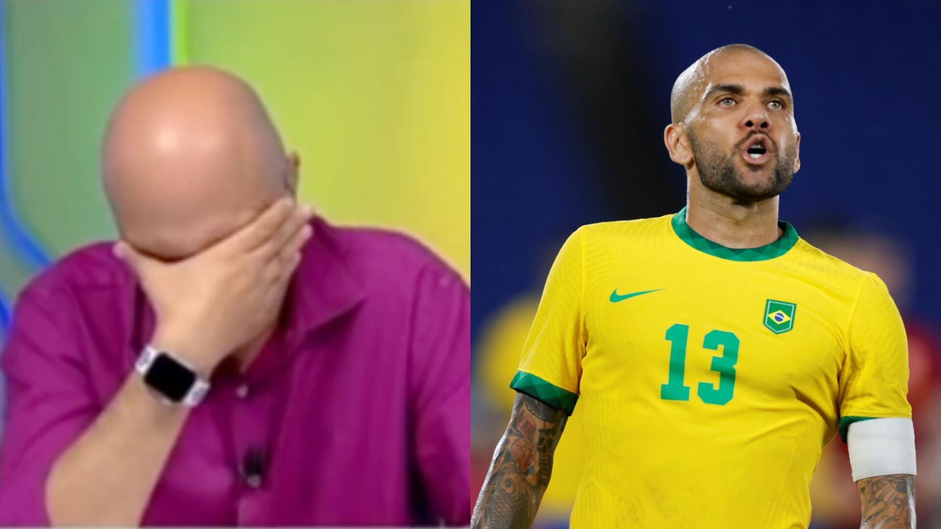 Periodista brasileño no ocultó su decepción por convocatoria de Dani Alves.