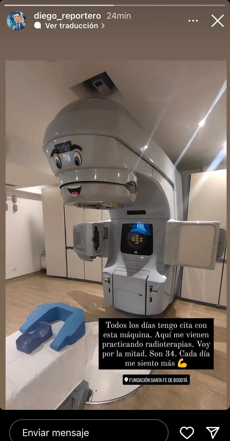 Diego Guauque reveló que se encuentra en radioterapias