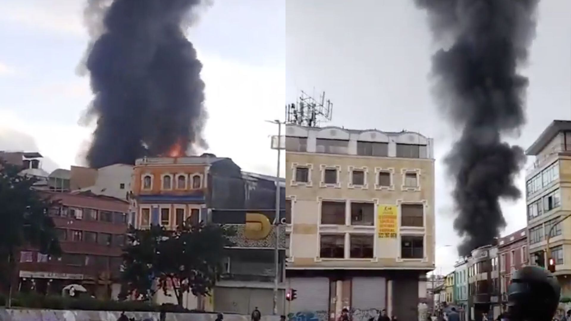 Incendio en Bogotá