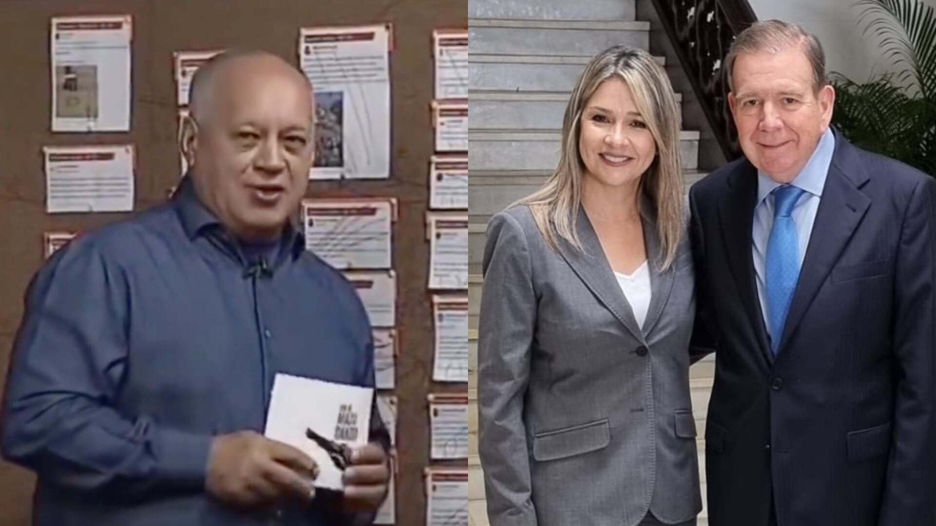 Diosdado Cabello le respondió a Vicky Dávila por el respaldo hacia Maria Corina Machado (Imágenes de redes sociales)