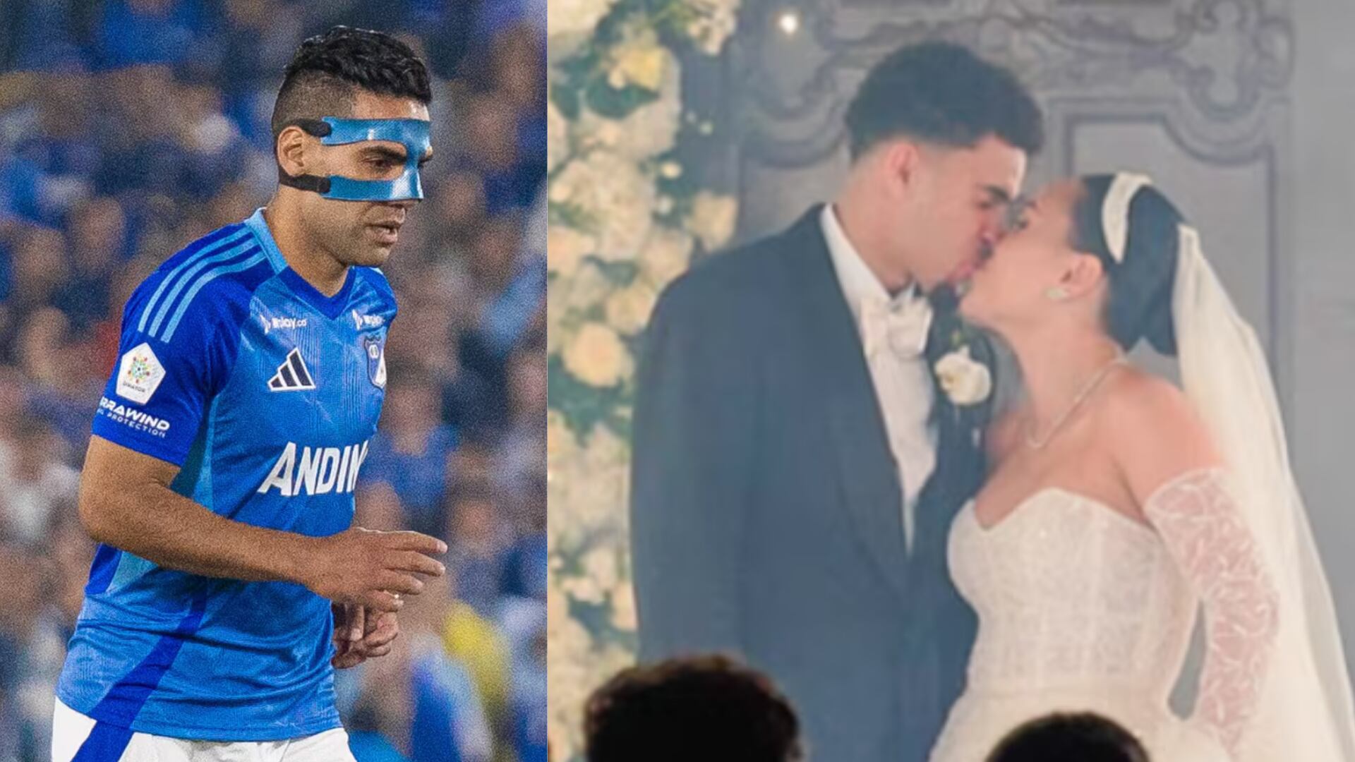 Falcao no fue a la boda de Luis Díaz; pero este jugador de Millonarios sí