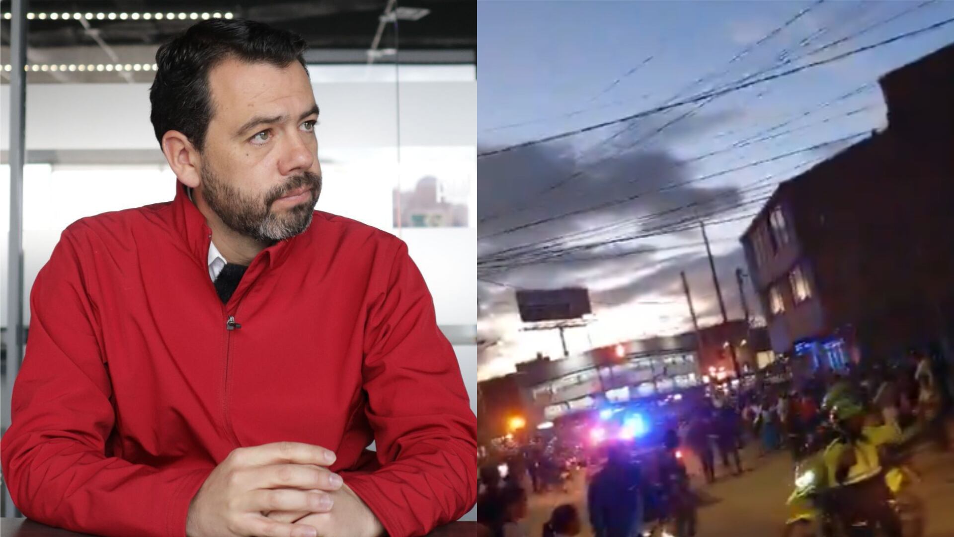 Galán habló sobre la explosión generada por una granada lanzada contra dos policías y ocho civiles