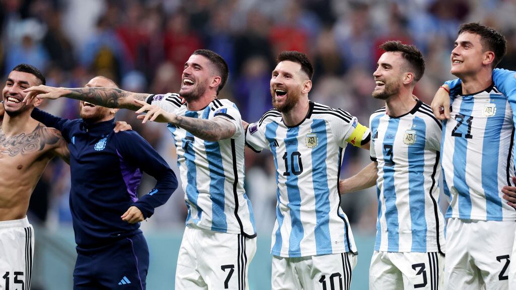Lionel Messi celebra el pase a la gran final
