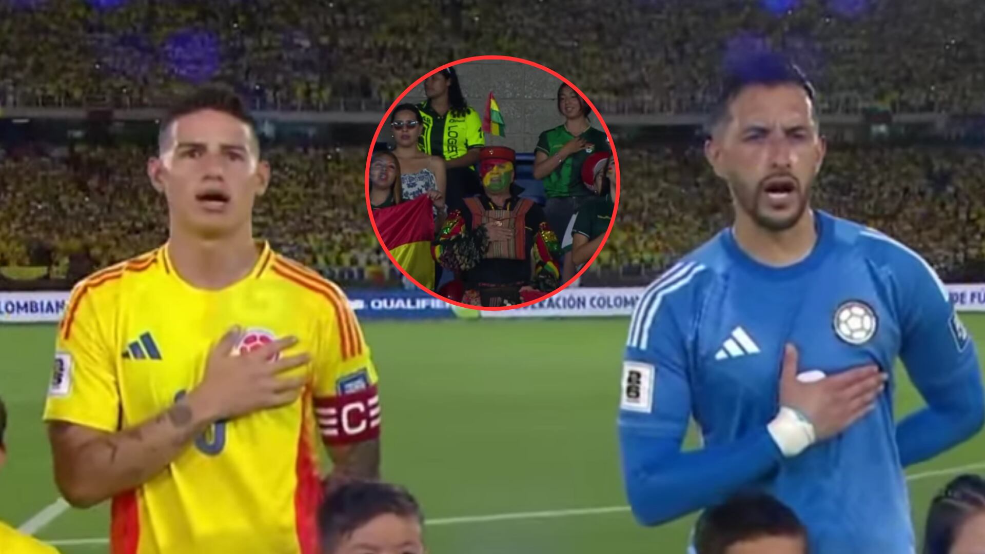 ‘Militar’ boliviano causó impresión en el partido de Colombia en el Metropolitano de Barranquilla