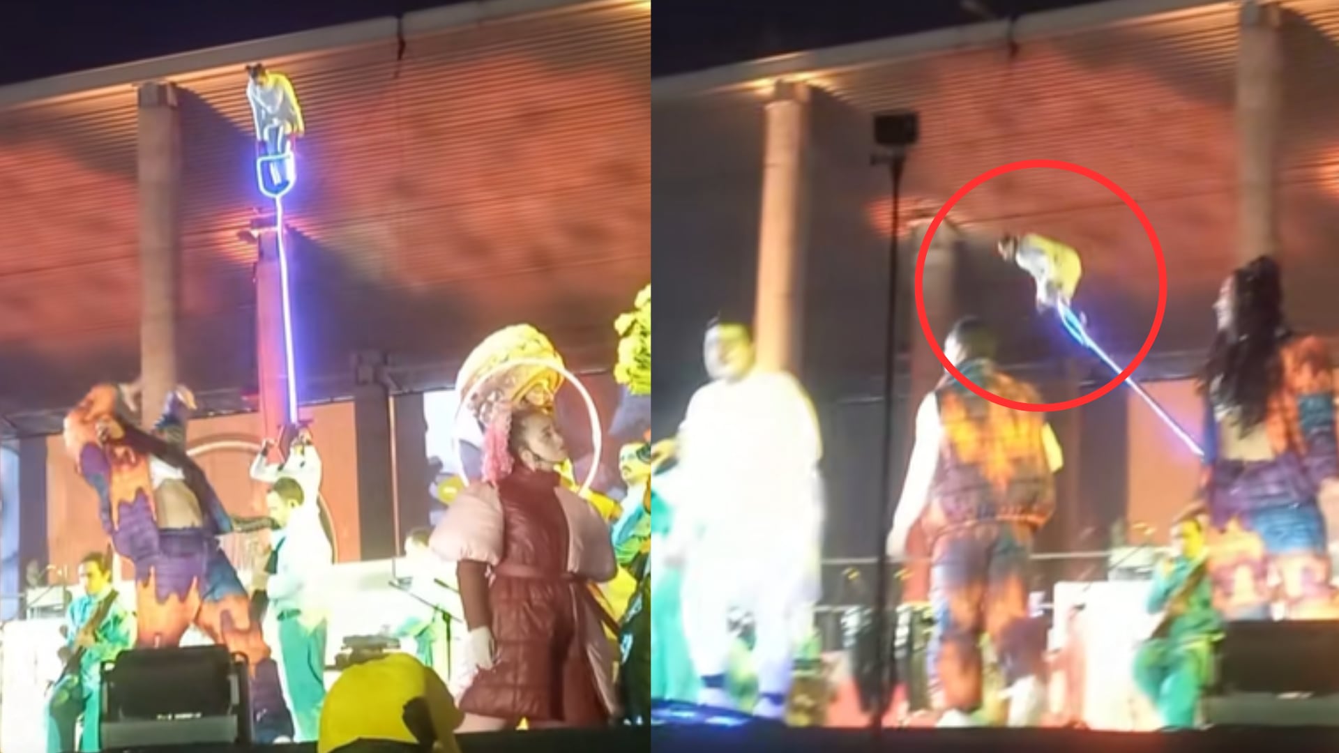 Show de Navidad en El Tunal en Bogotá, terminó con accidente de mujer