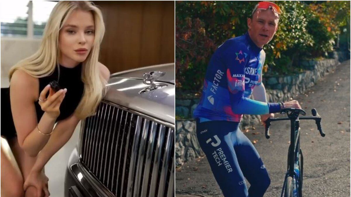 Chris Froome se hizo viral por su cómica parodia a un comercial de autos