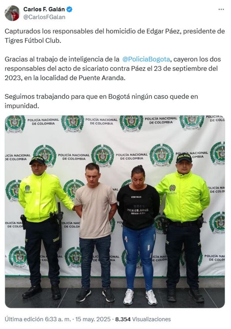 Capturados por el asesinato de Édgar Páez habrían tenido el descaro de ir a su velorio a sacar fotos