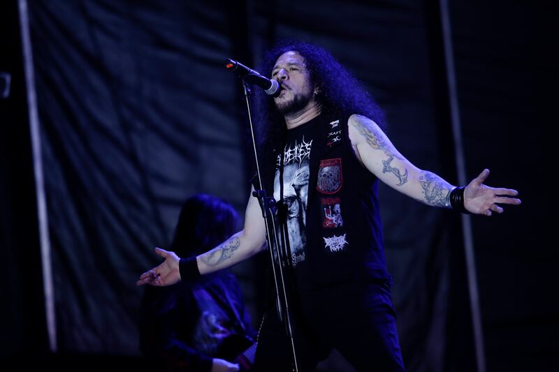 Masacre, de Colombia, durante su presentación en el Festival Rock al Parque 2022 en Bogotá.