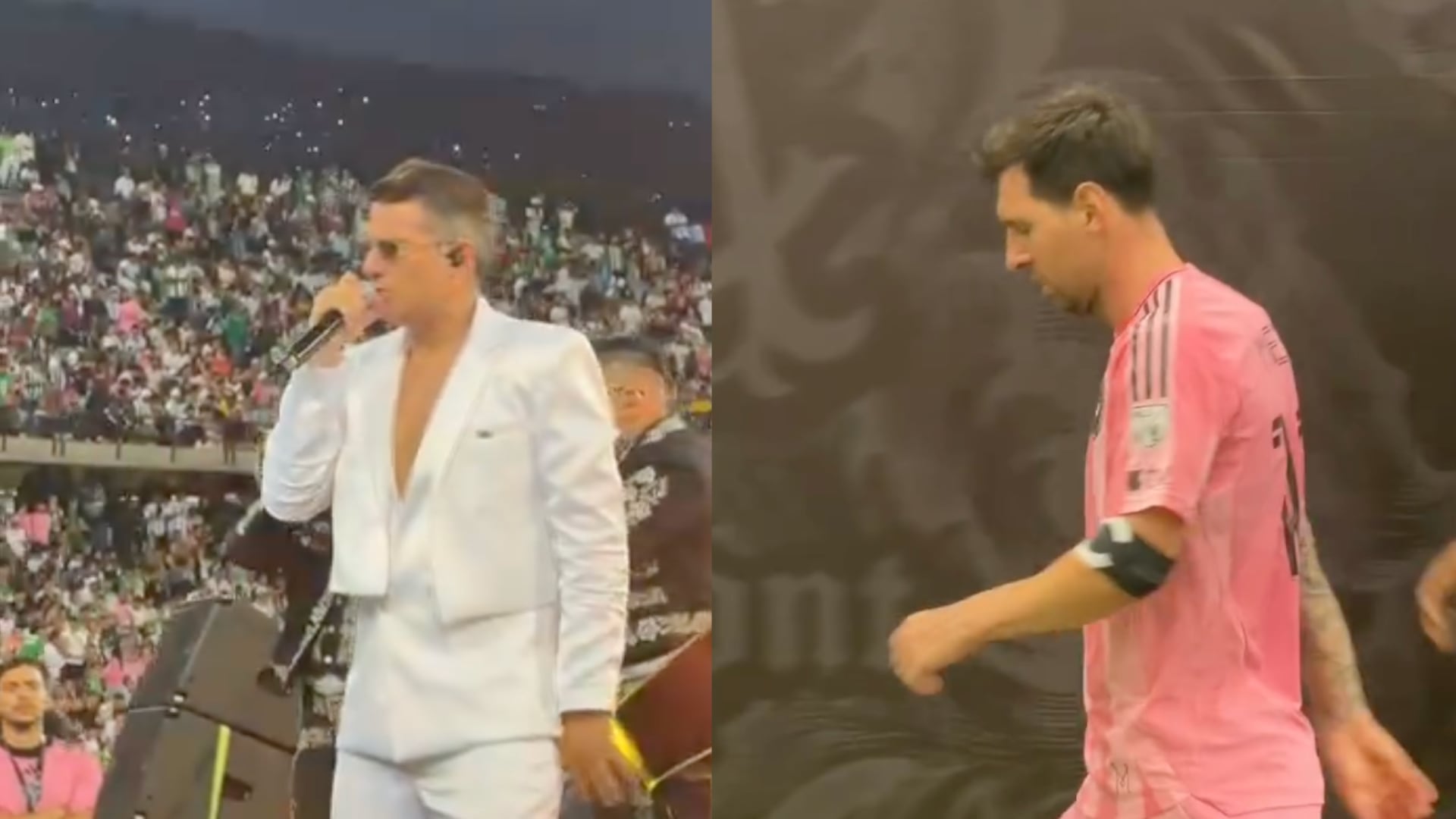 Pipe Bueno y Messi en el Estadio Atanasio Girardot