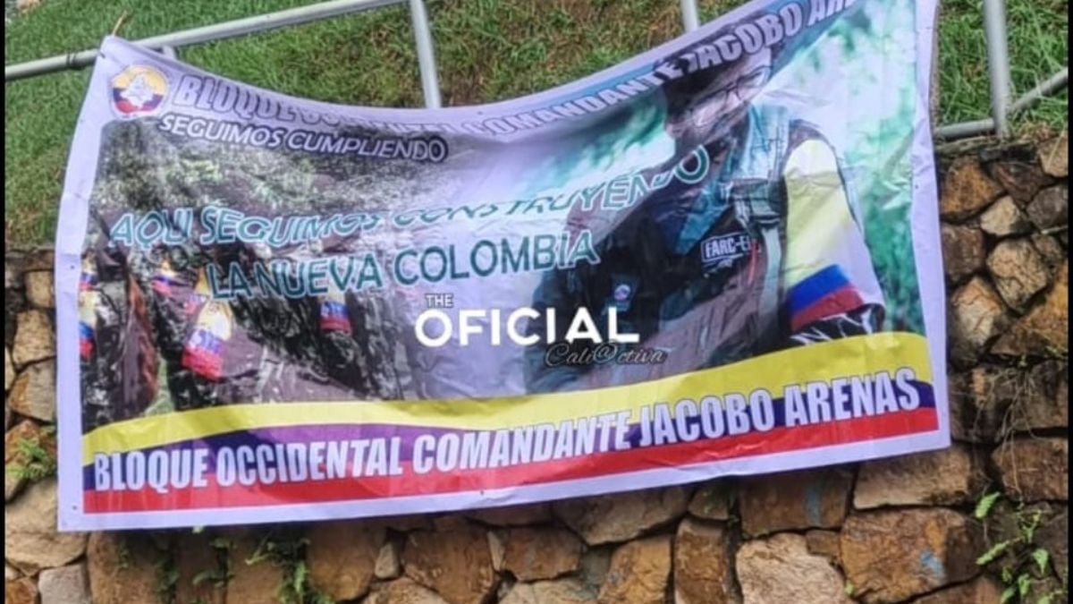 En Jamundí y Cali aparecieron pancartas de las disidencias de las Farc.