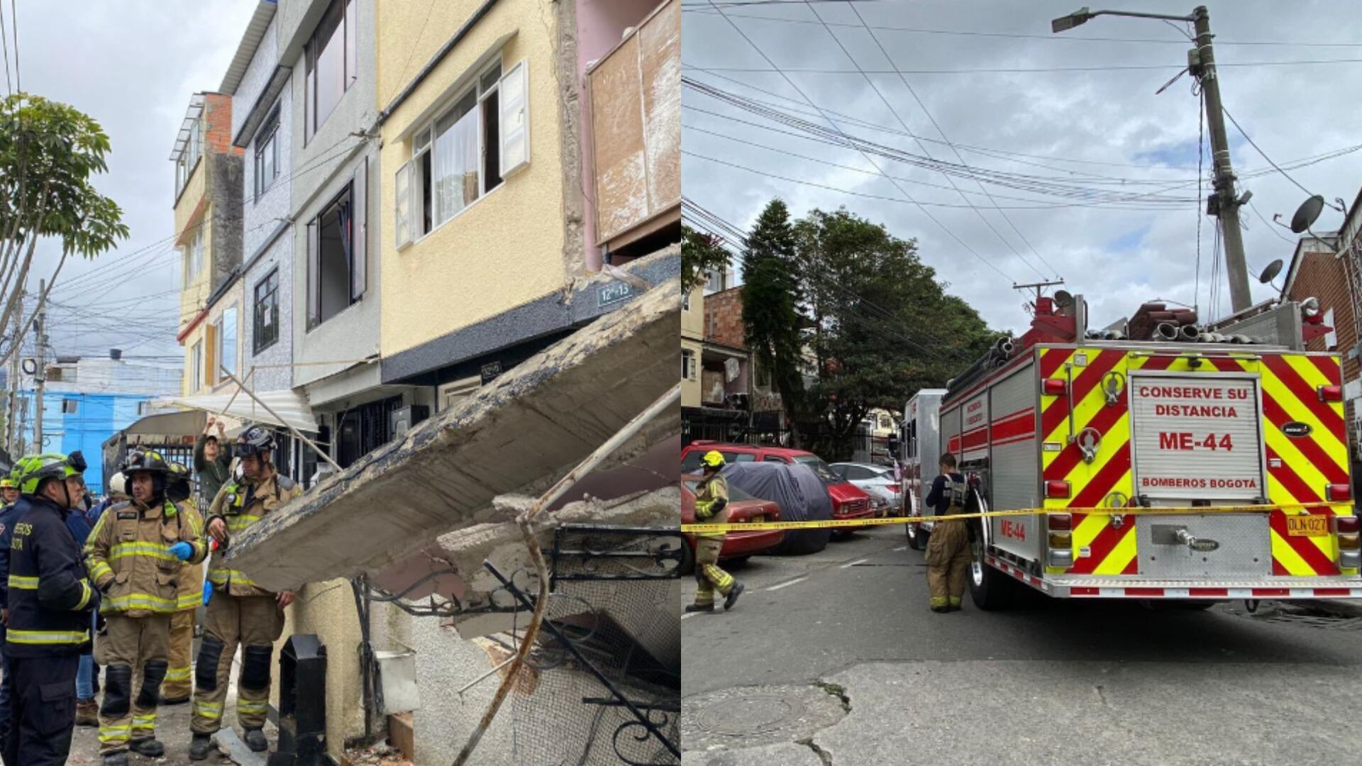 Vivienda ubicada en la localidad de Rafael Uribe Uribe, sufrió una fuerte explosión que dejó dos personas heridas.