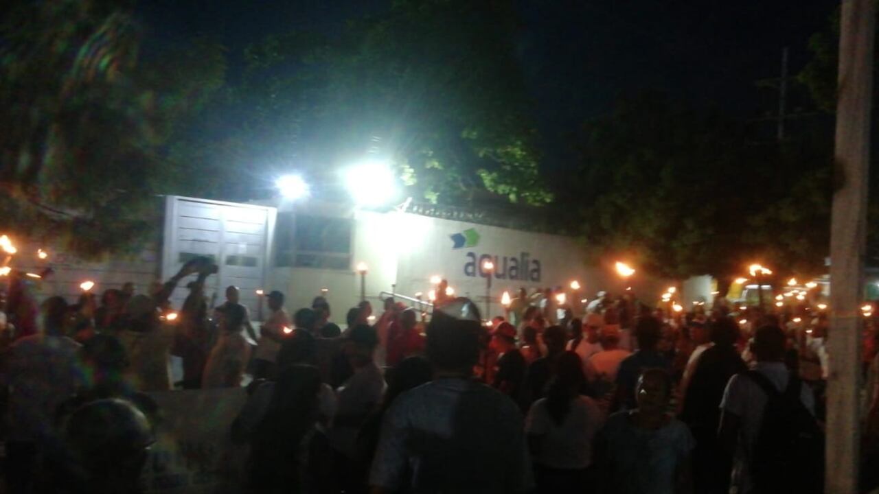 Marcha de las antorchas en La Guajira.